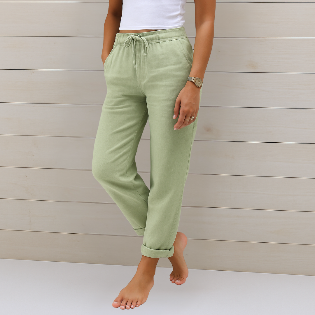May | Premium Breathable Linen Stretch Trousers