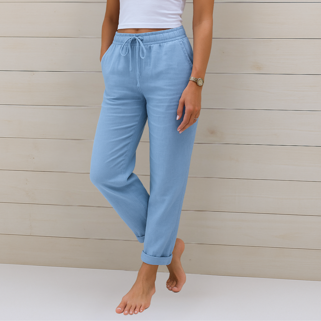 May | Premium Breathable Linen Stretch Trousers