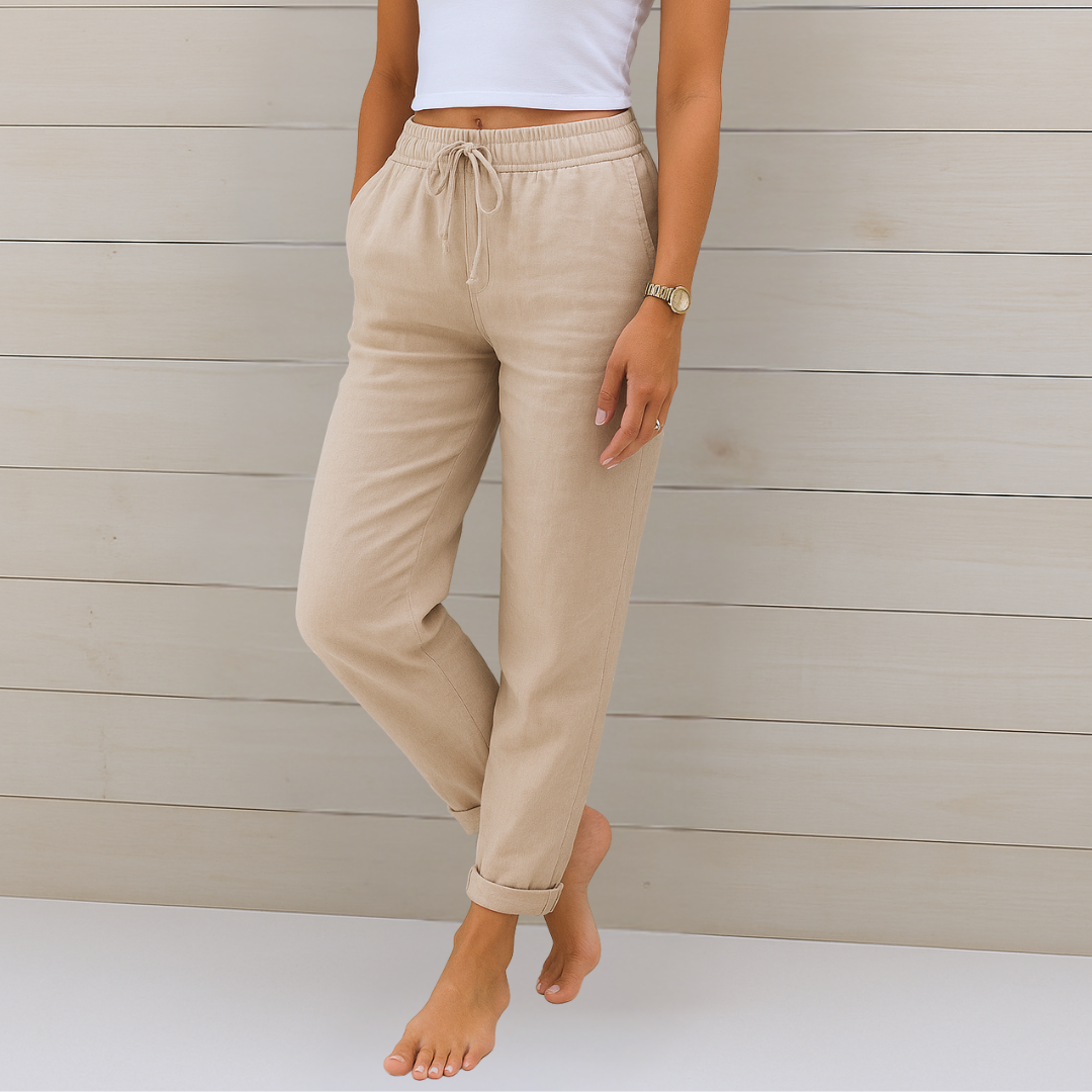 May | Premium Breathable Linen Stretch Trousers