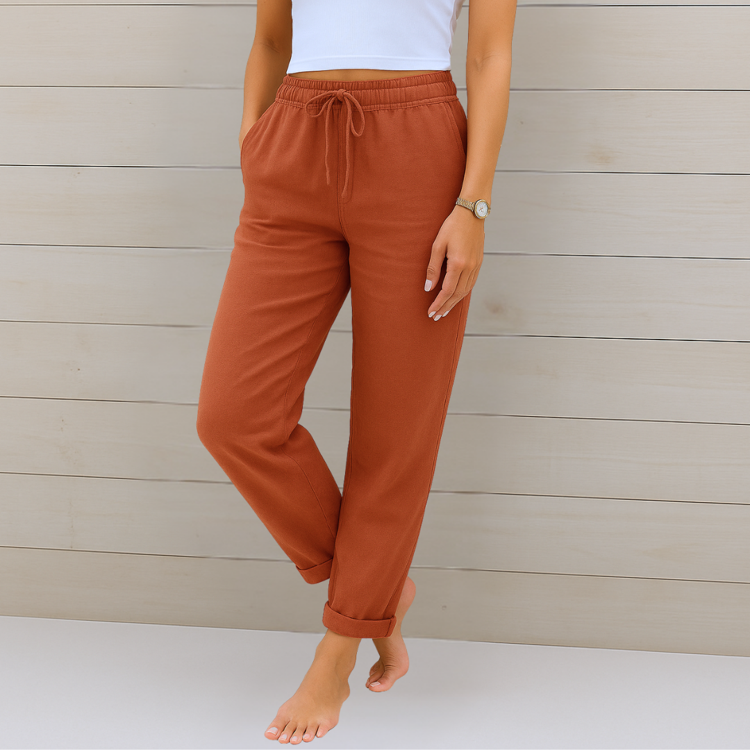 May | Premium Breathable Linen Stretch Trousers