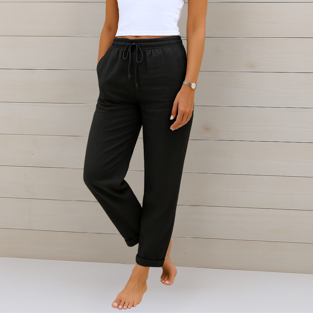 May | Premium Breathable Linen Stretch Trousers