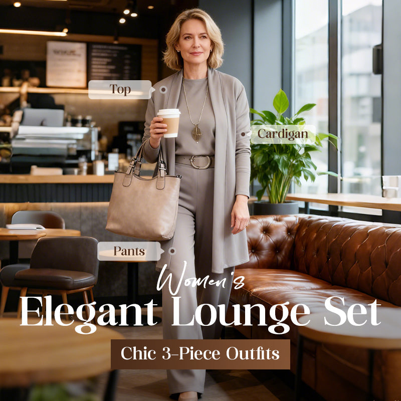 Chic & Cozy 3-Piece Set – Long Cardigan, Top & Pants 💞