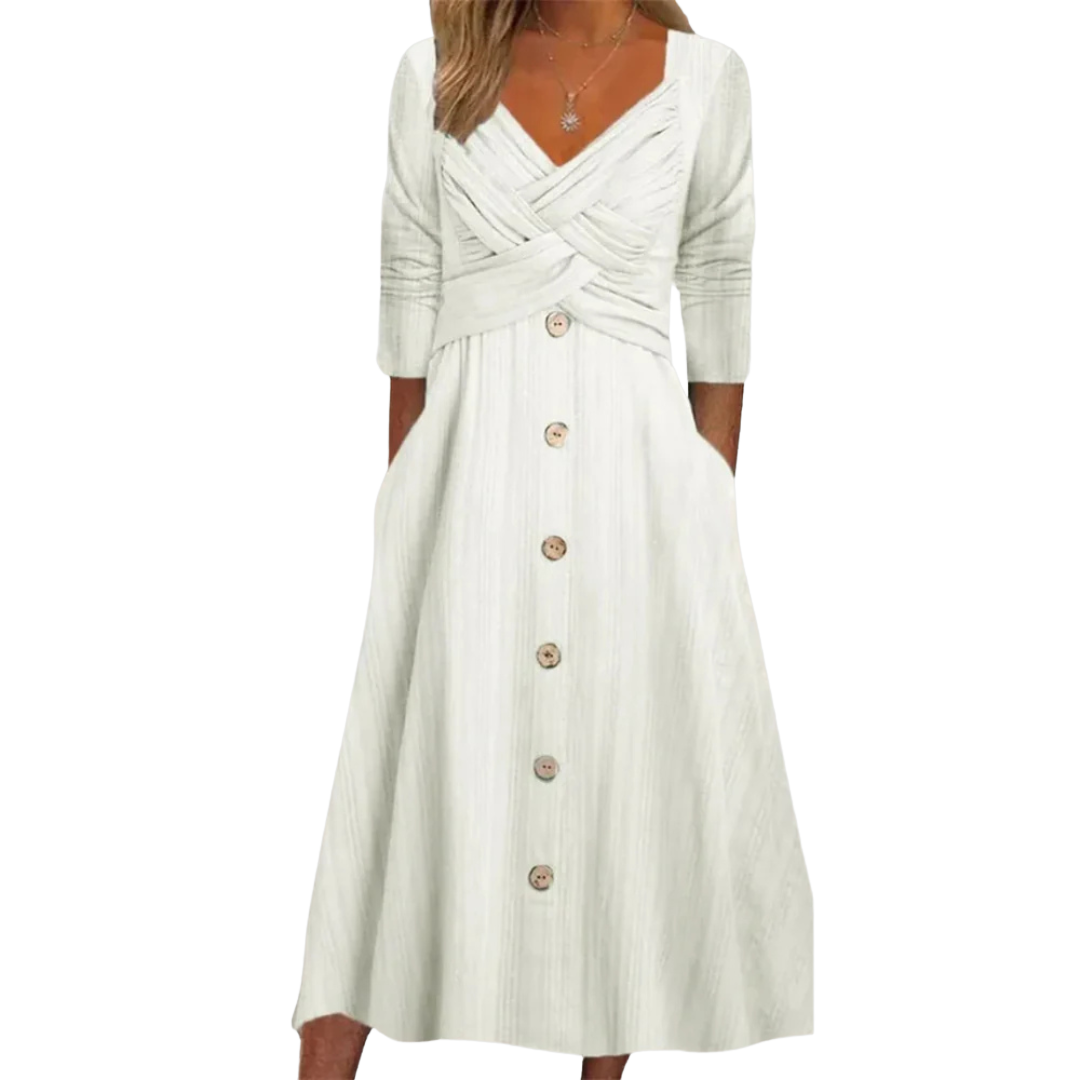 Ella | Elegant Tummy Coverage Dress