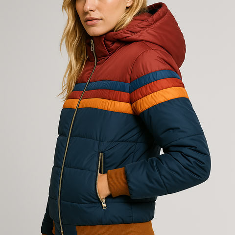 Marietta | Striped Puffer Jacket