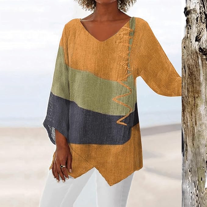 Lina | Comfortable Everyday Long Sleeve Blouse