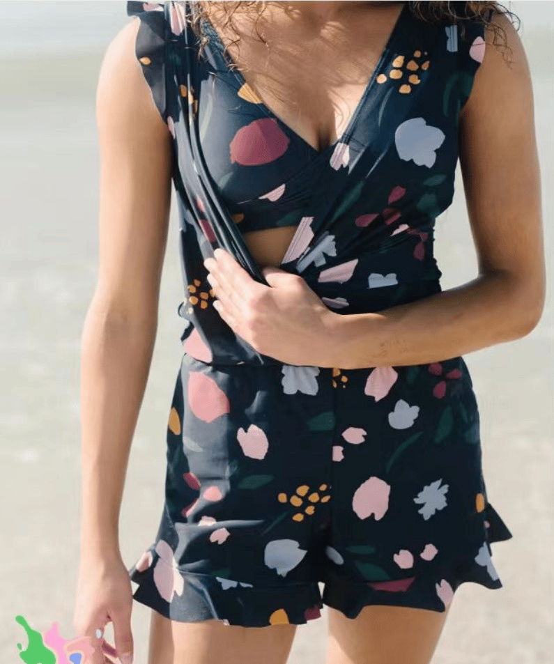 Sophie | Swimsuit with Ruffles and Built-in Bra