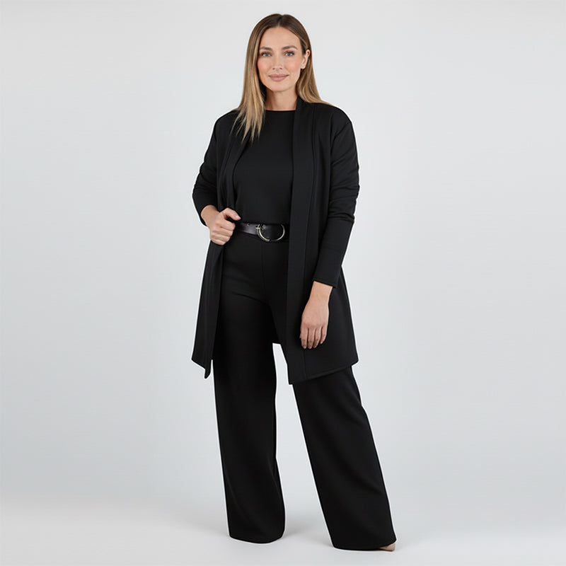 Chic & Cozy 3-Piece Set β Long Cardigan, Top & Pants π
