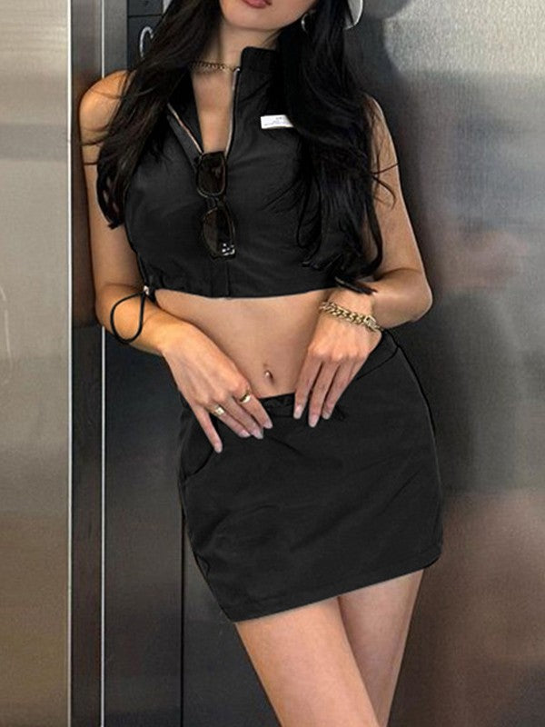 Yma - Tank Top & Mini Skirt Set