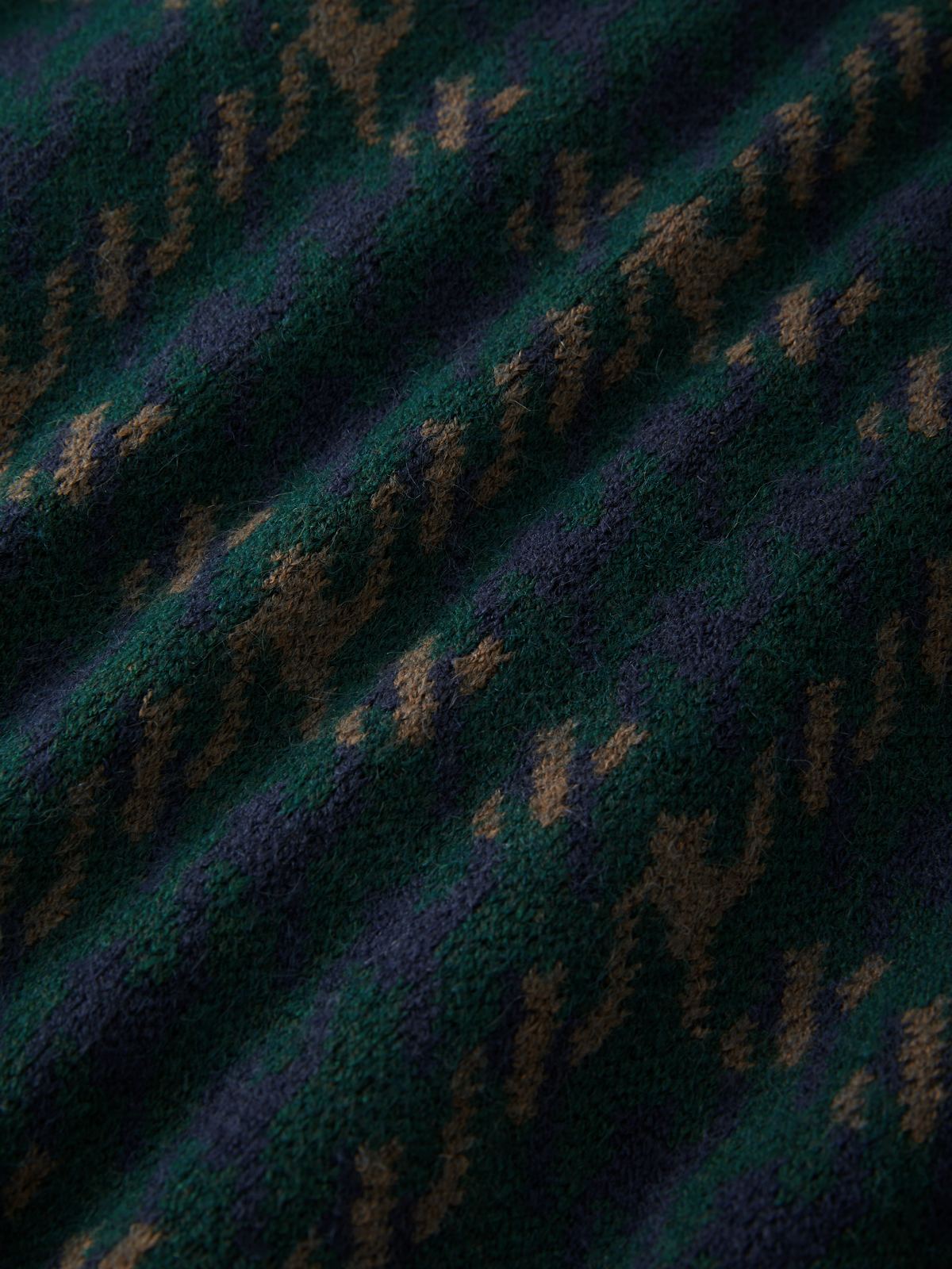 Houndstooth Checkered Knit Sweater