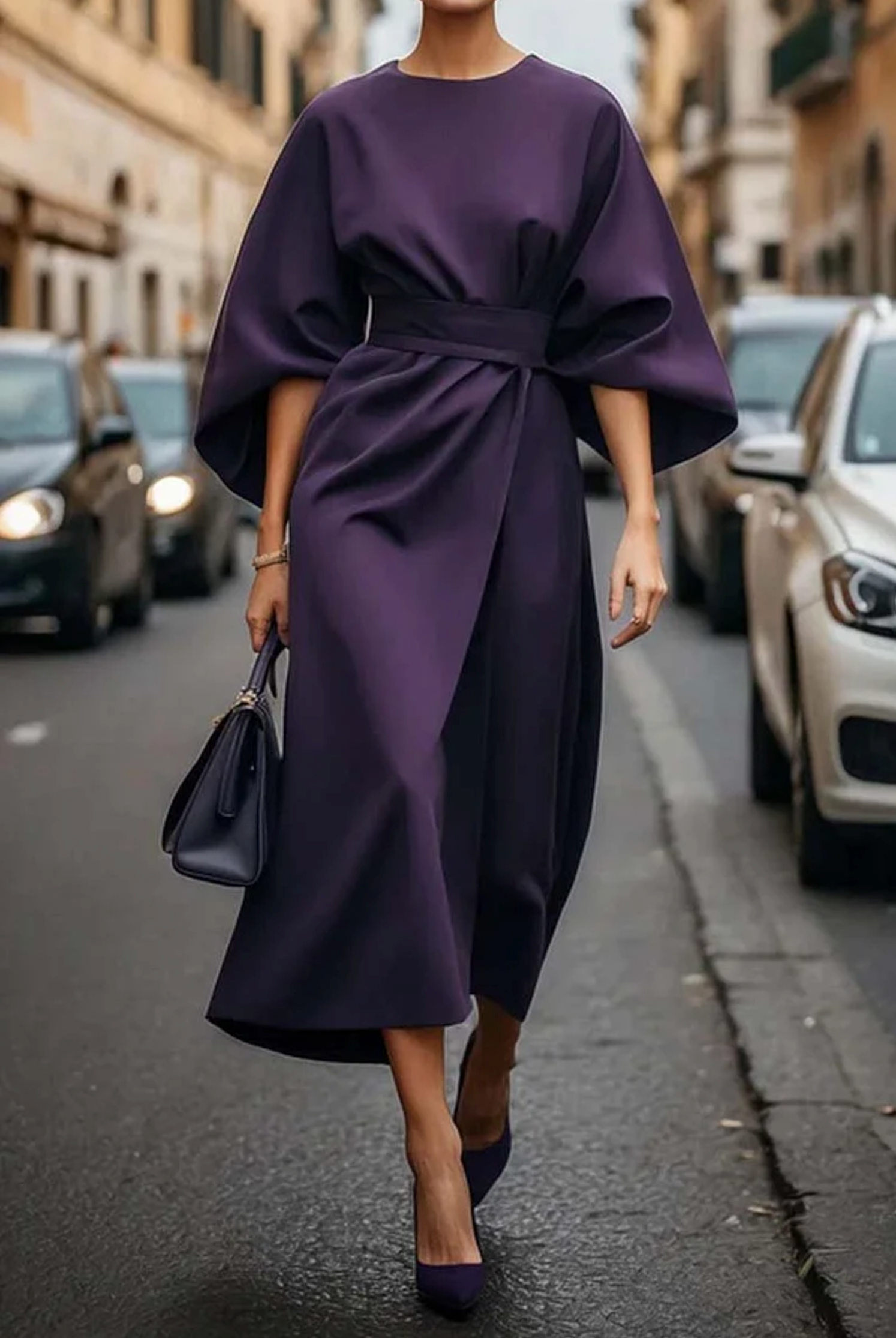 Julie | Elegant Dress with Puff Sleeves