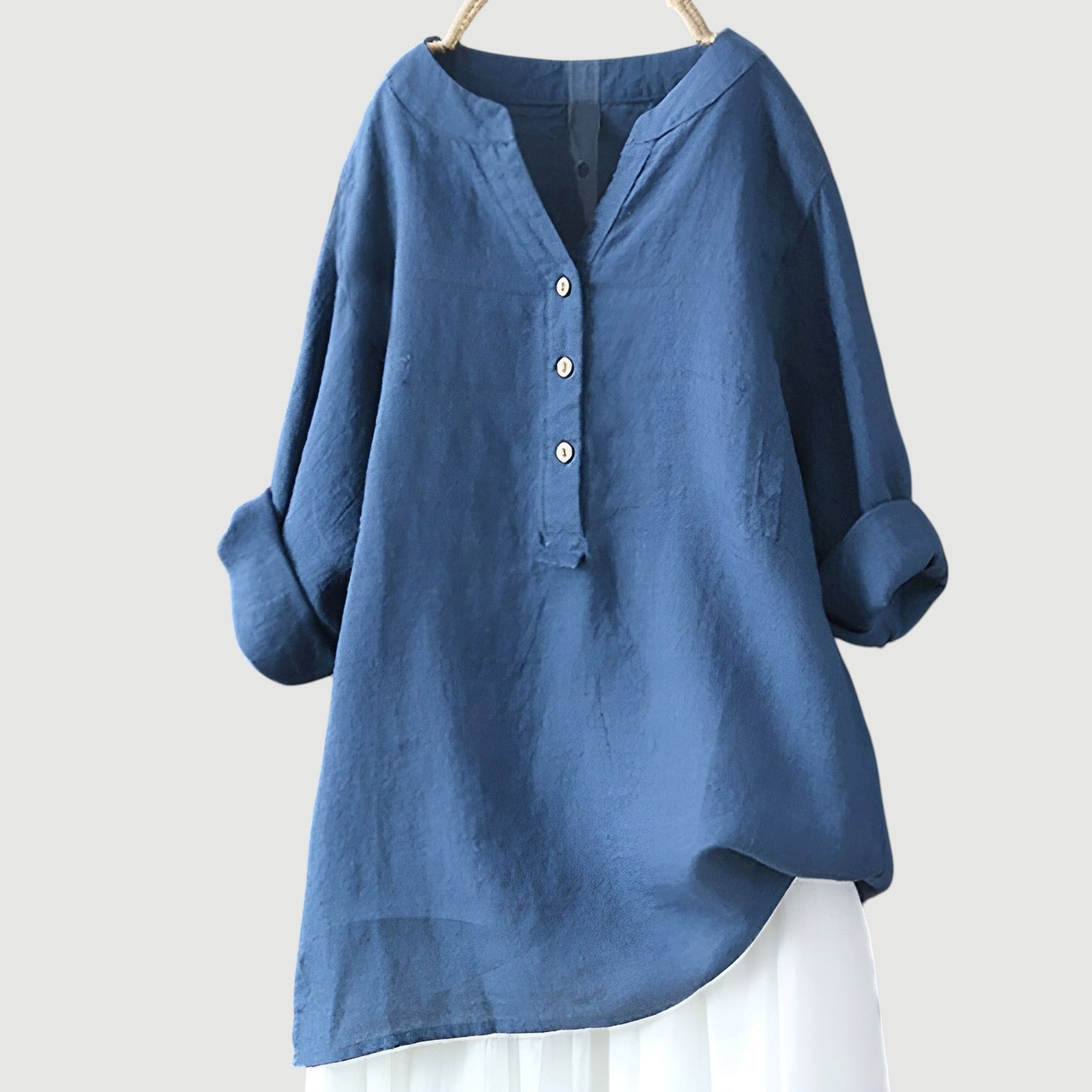 Flora | Airy and Comfortable Button-Up Shirt