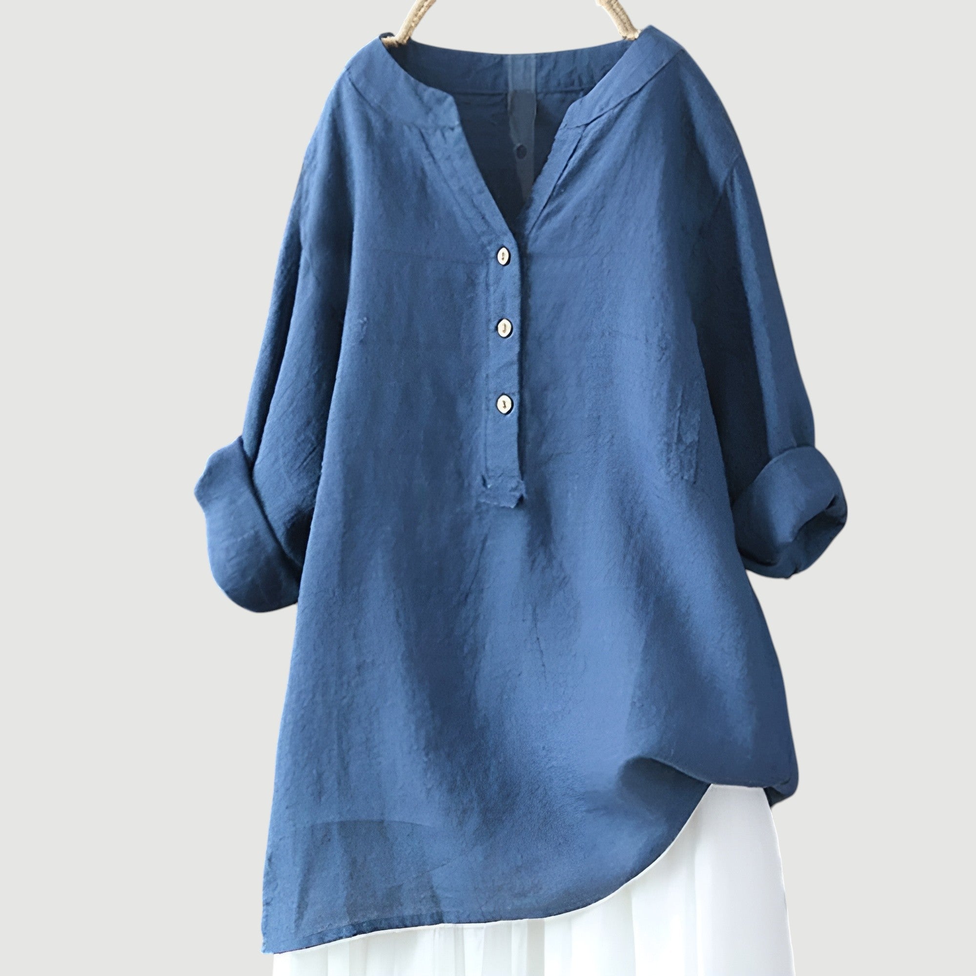 Flora | Airy and Comfortable Button-Up Shirt