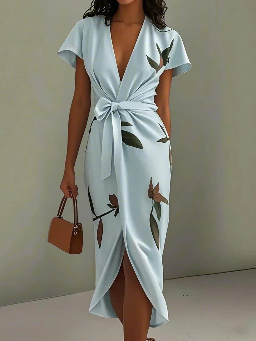 Amira | Satin Wrap Dress