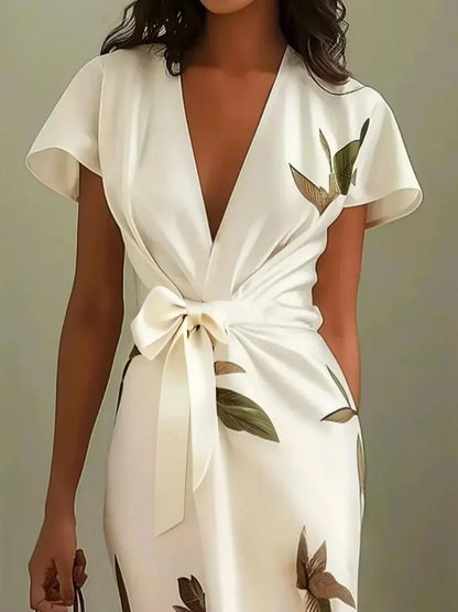 Amira | Satin Wrap Dress
