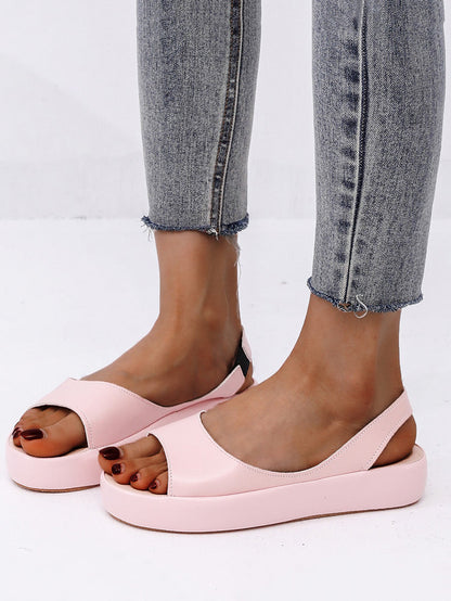 PU Open-toe Sandals