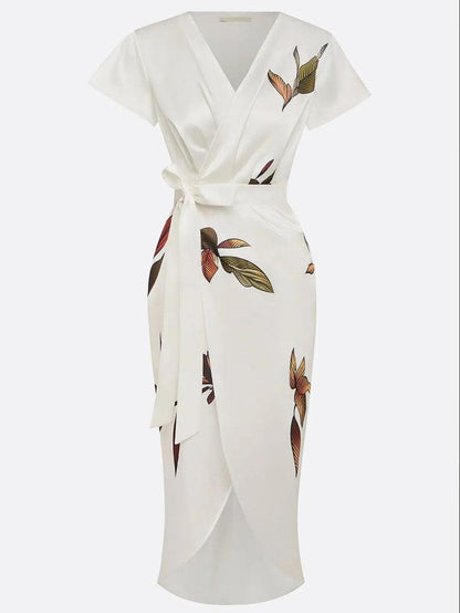 Amira | Satin Wrap Dress