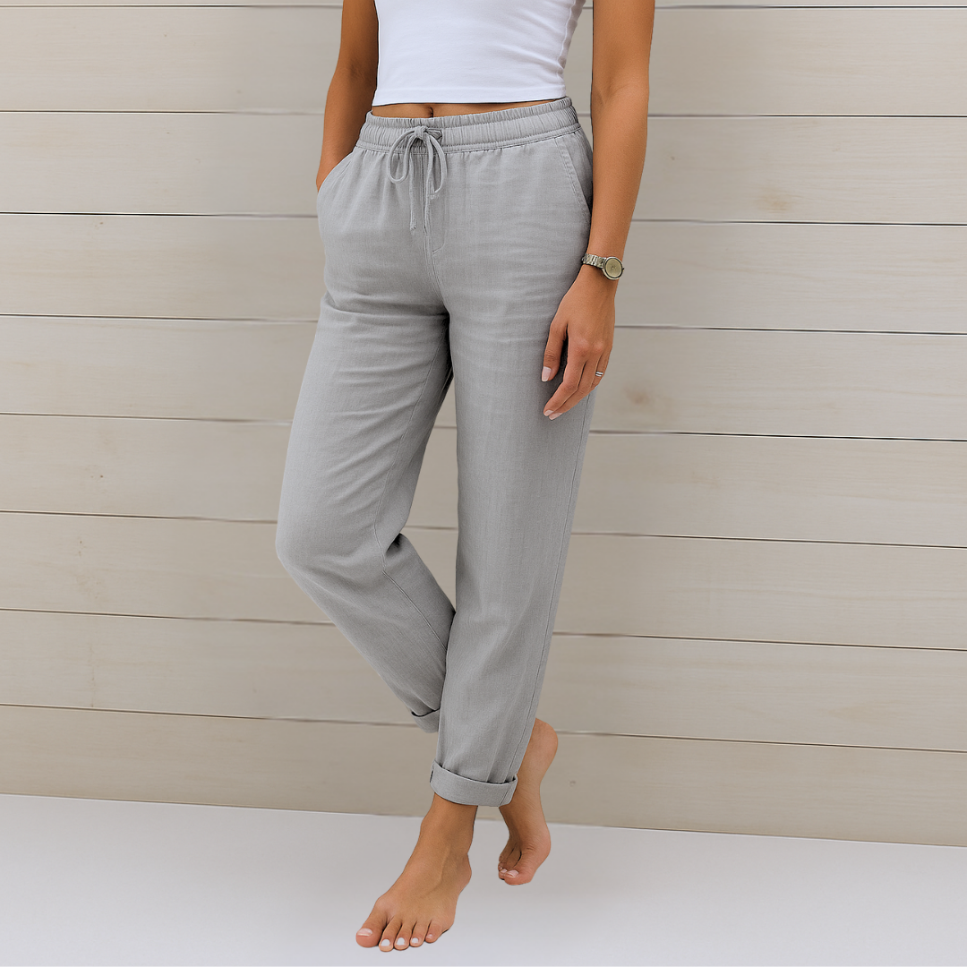 May | Premium Breathable Linen Stretch Trousers