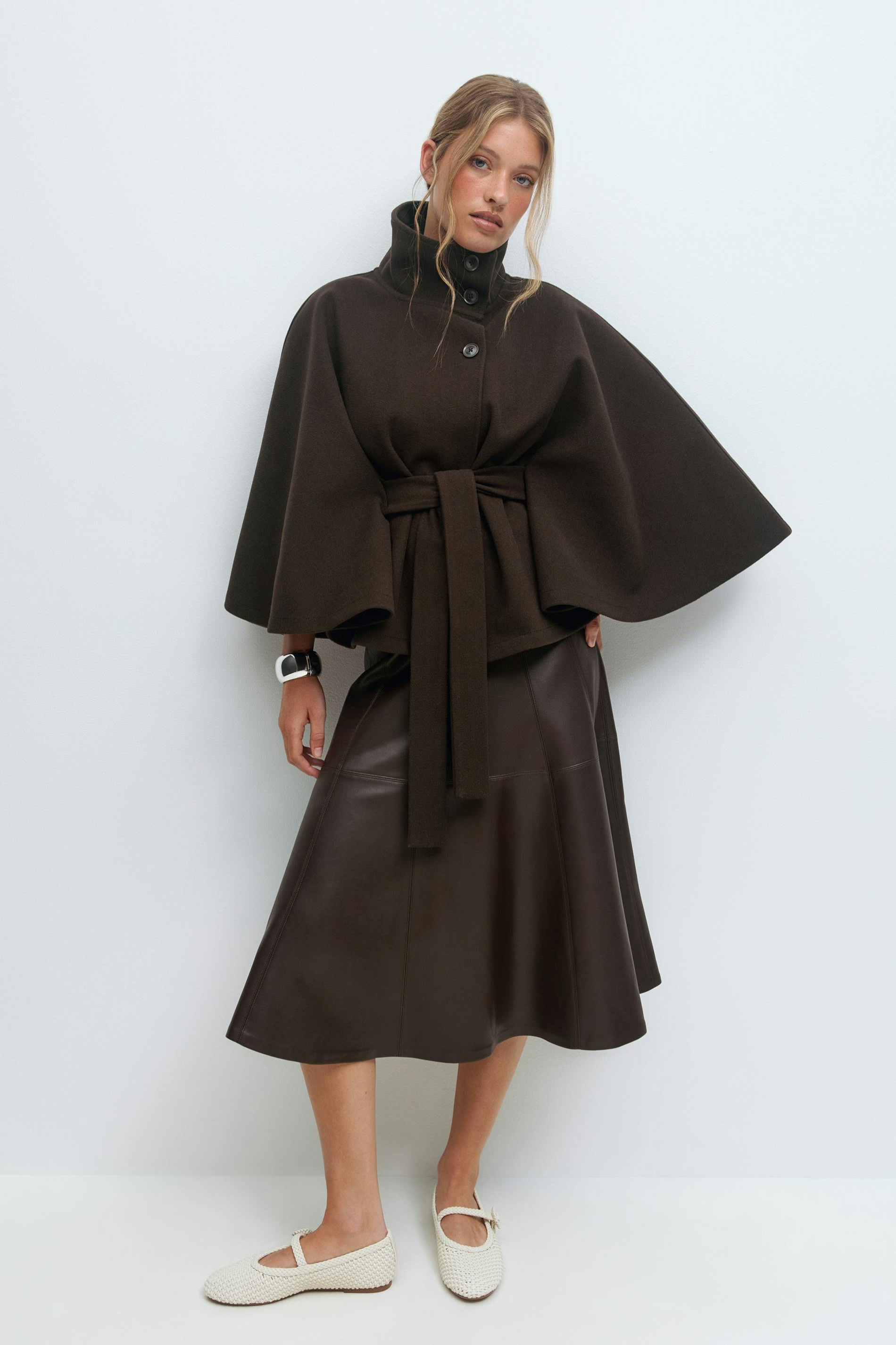 SARILLE | Belt Cape Jacket