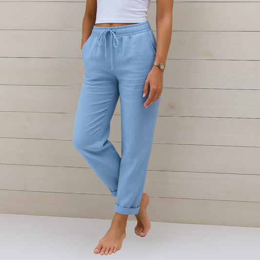 May | Premium Breathable Linen Stretch Trousers