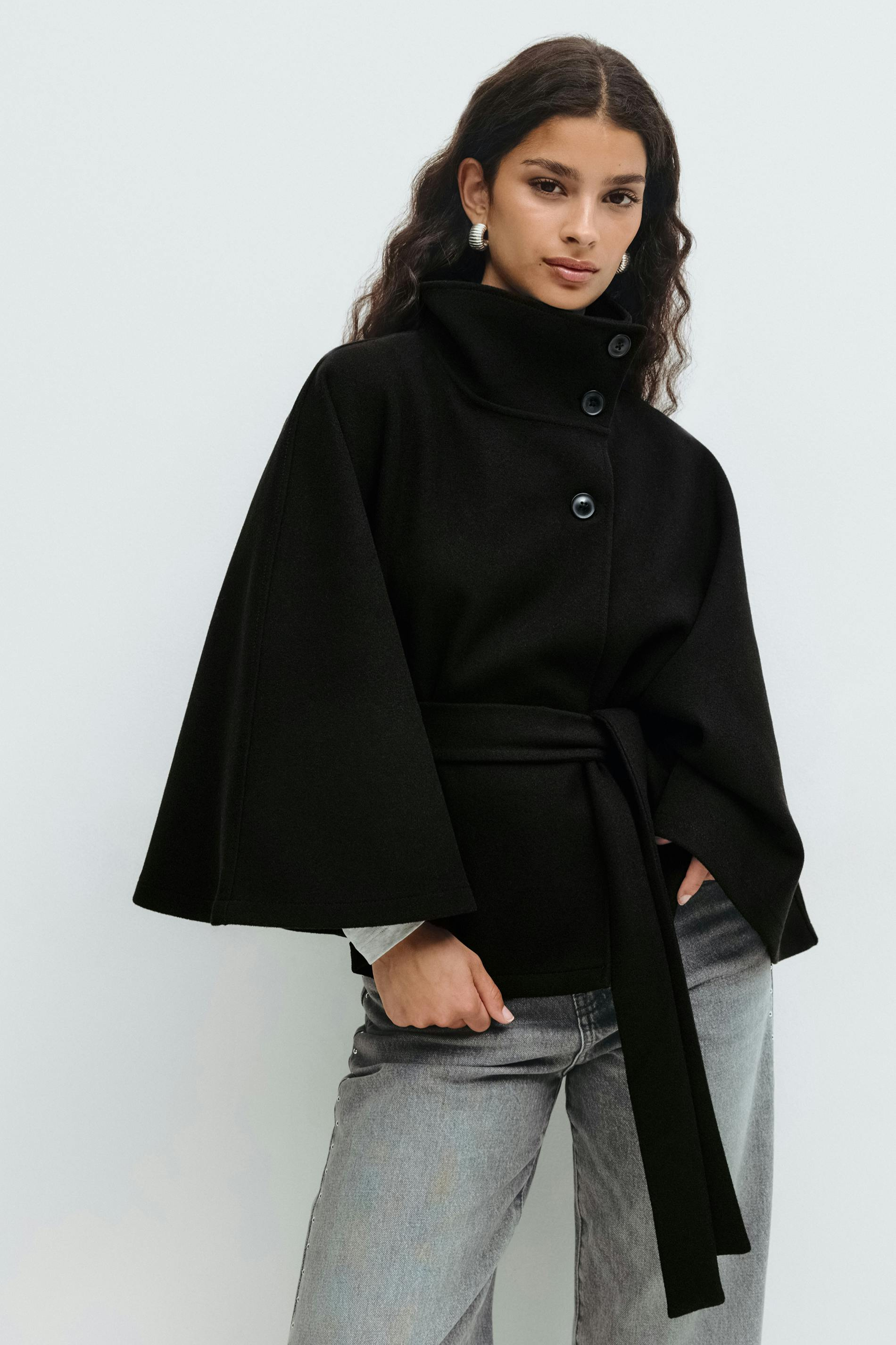 SARILLE | Belt Cape Jacket