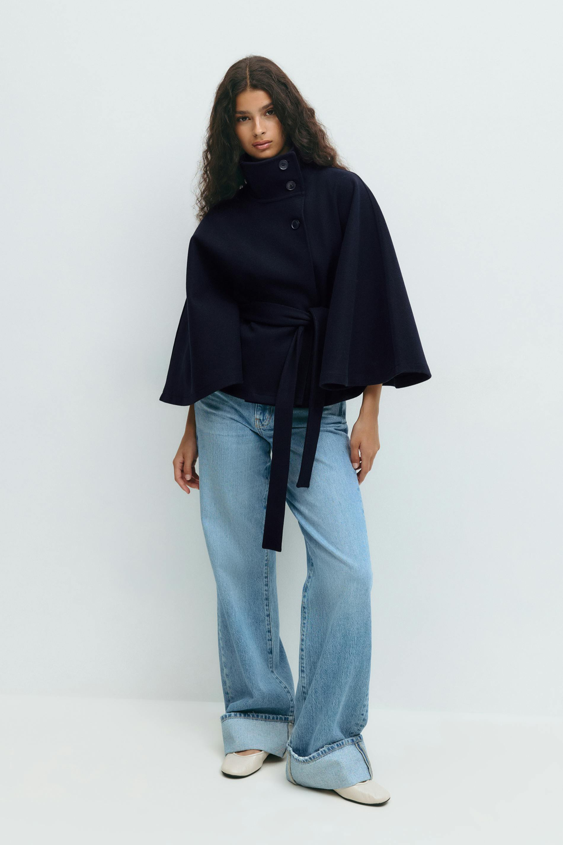 SARILLE | Belt Cape Jacket