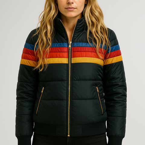 Marietta | Striped Puffer Jacket
