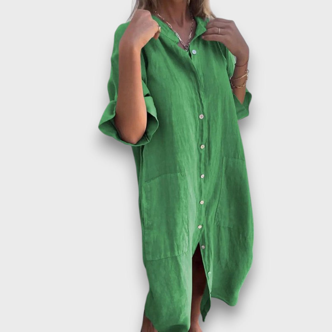 Mora | Casual Shirt Dress