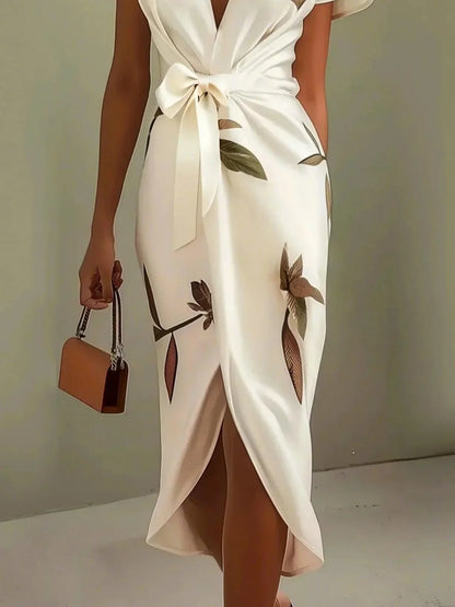 Amira | Satin Wrap Dress