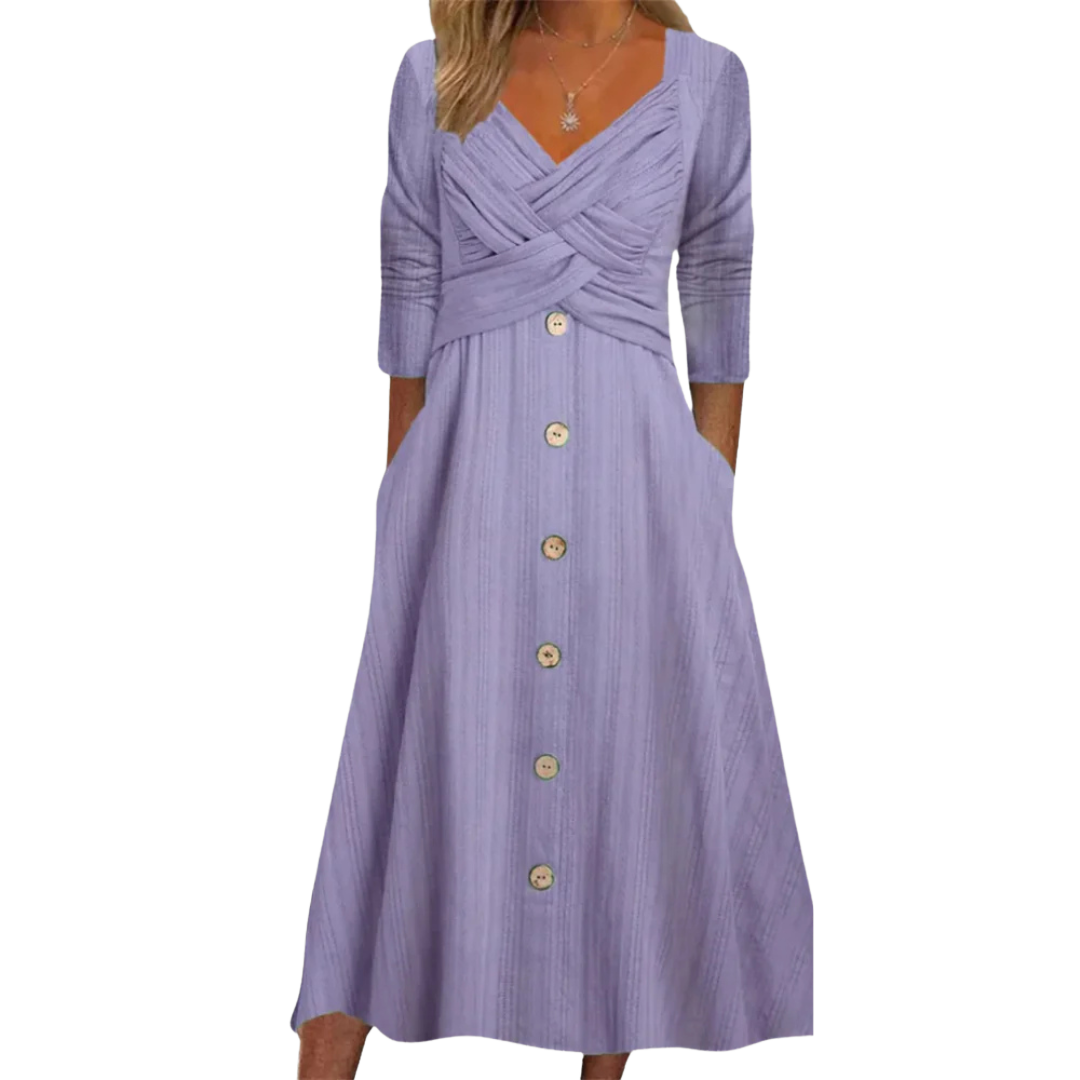 Ella | Elegant Tummy Coverage Dress