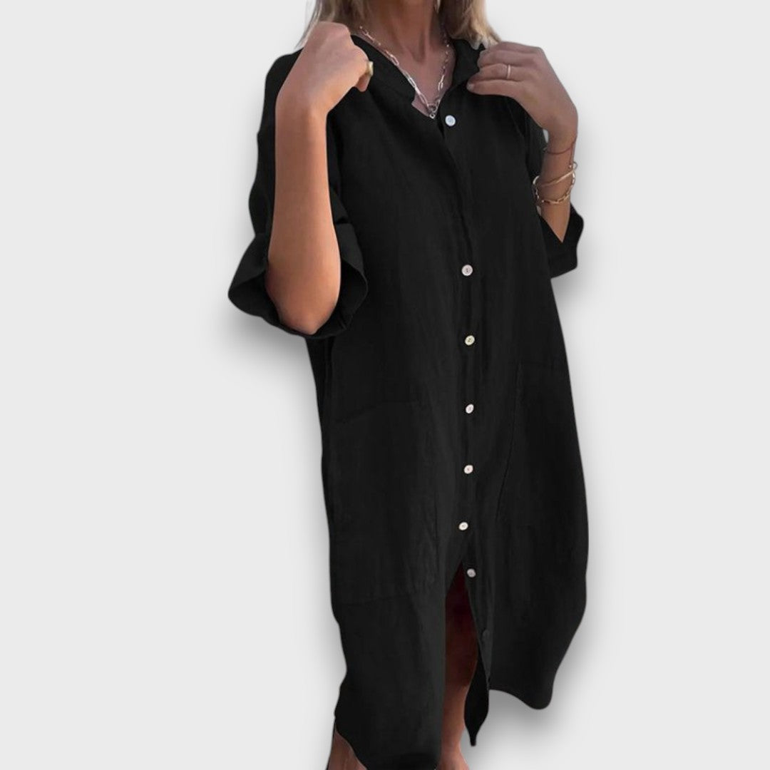 Mora | Casual Shirt Dress