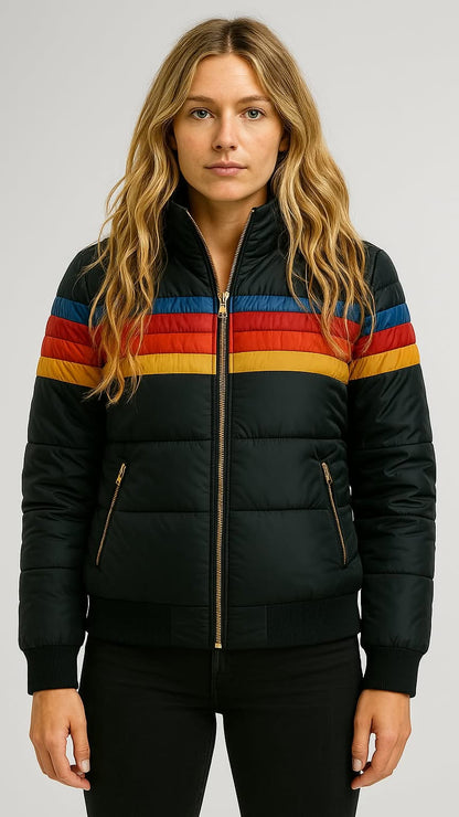 Marietta | Striped Puffer Jacket