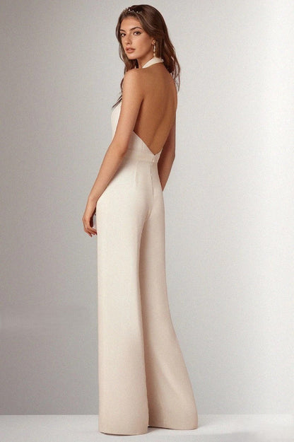 FIORA | Designer jumpsuit with halter neck