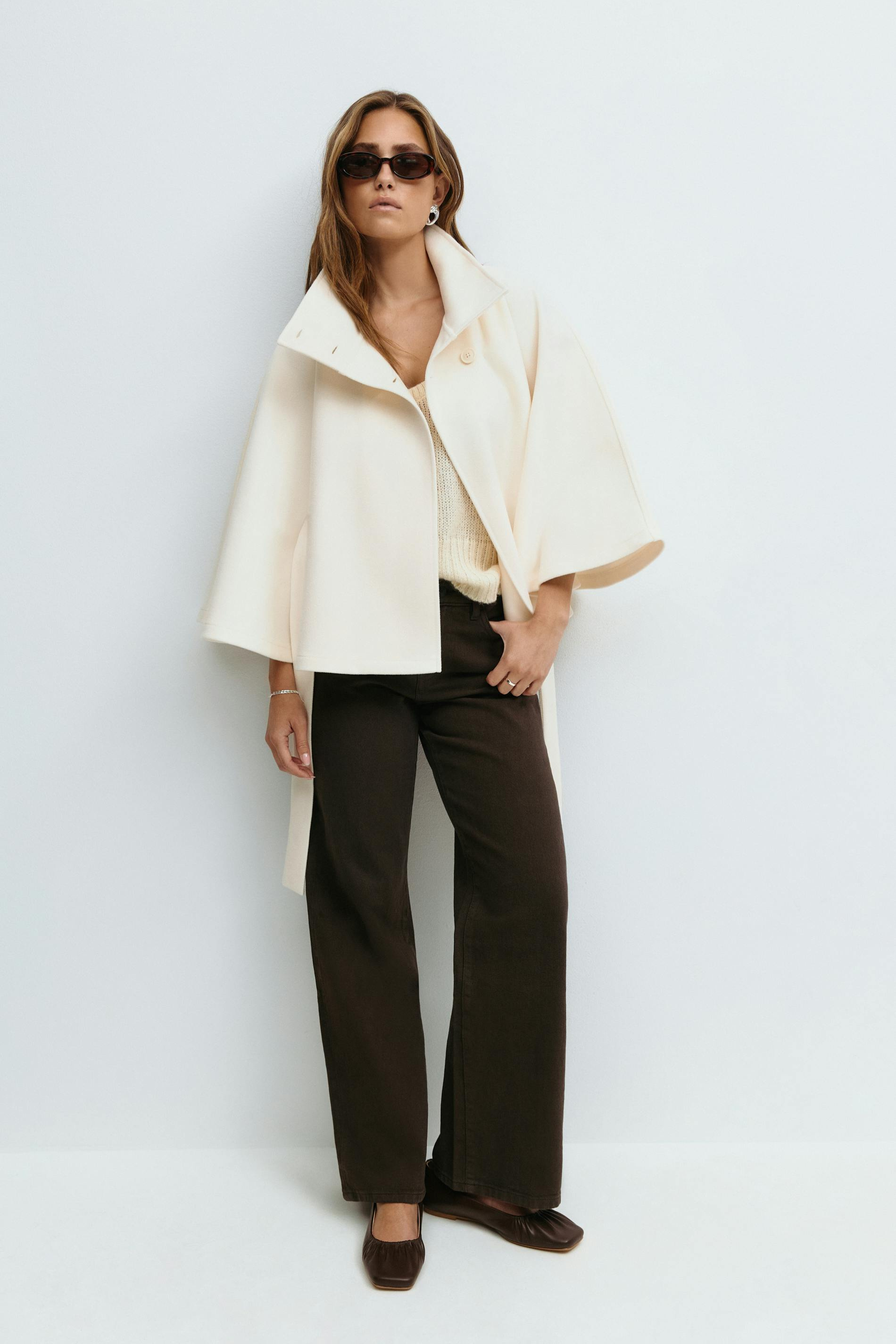 SARILLE | Belt Cape Jacket