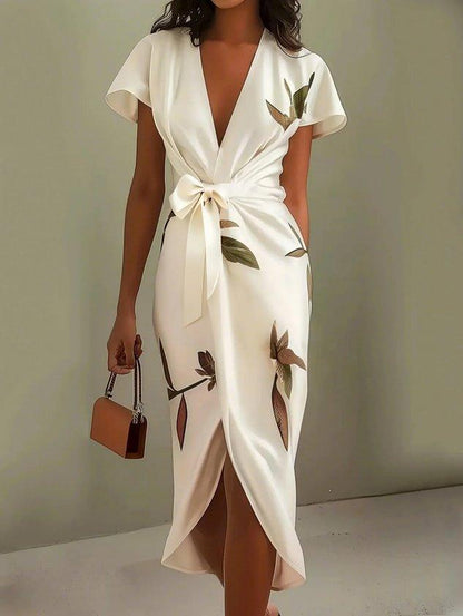 Amira | Satin Wrap Dress