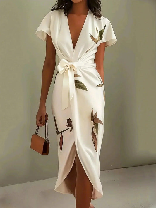 Amira | Satin Wrap Dress