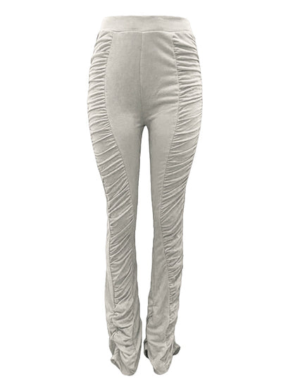 High Waisted Stacked Stretch Pants