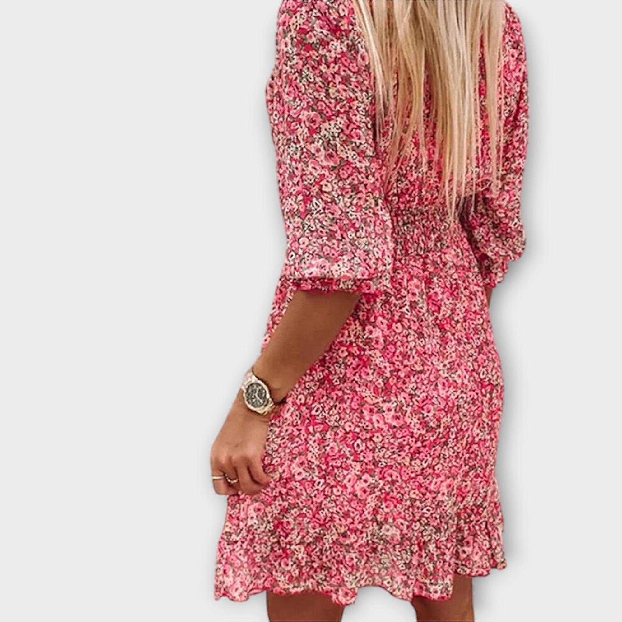 Ella | Floral Puff Sleeve Dress
