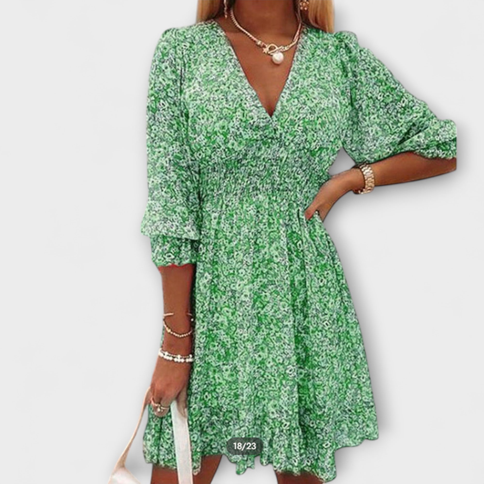 Ella | Floral Puff Sleeve Dress