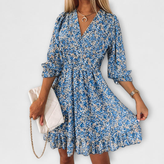 Ella | Floral Puff Sleeve Dress