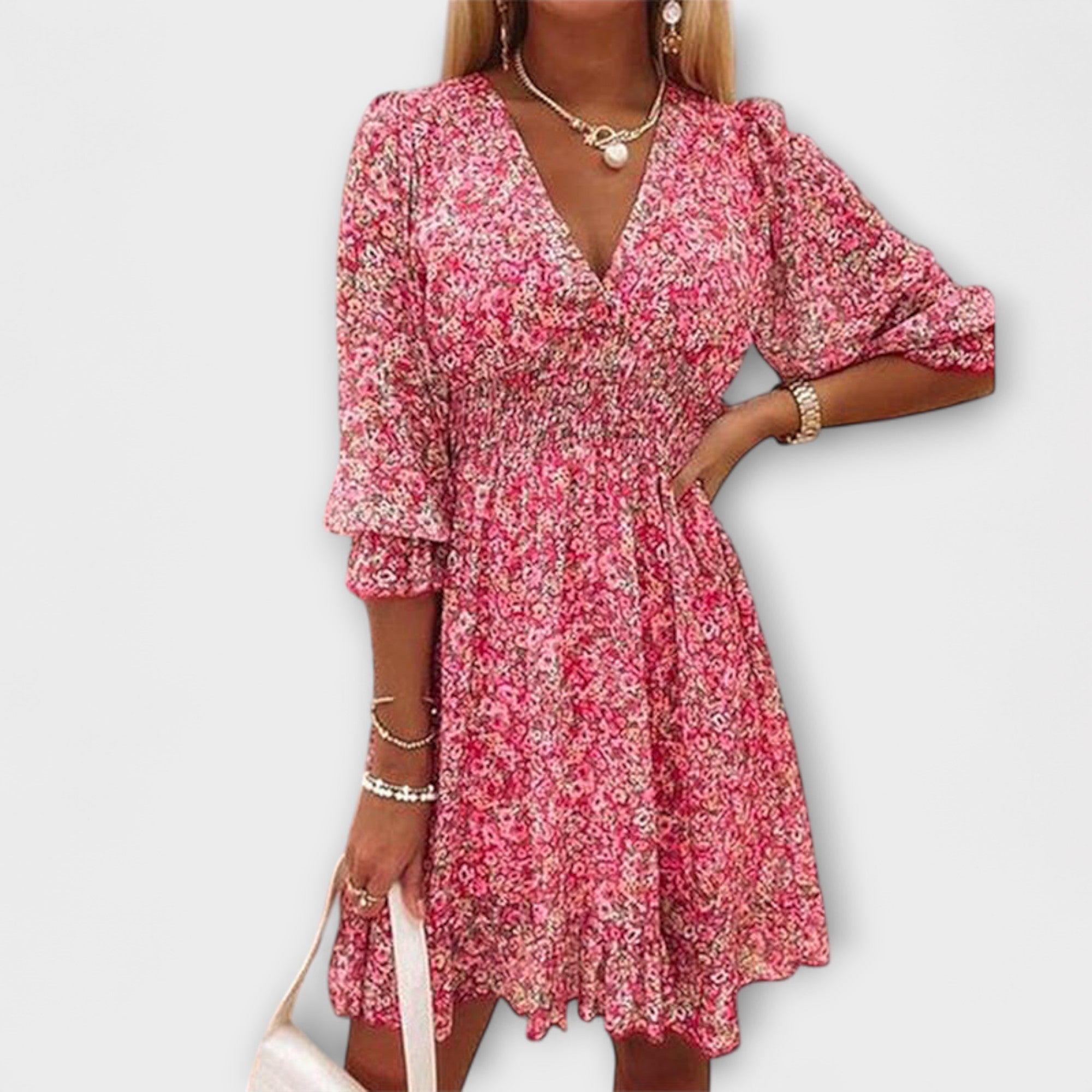 Ella | Floral Puff Sleeve Dress