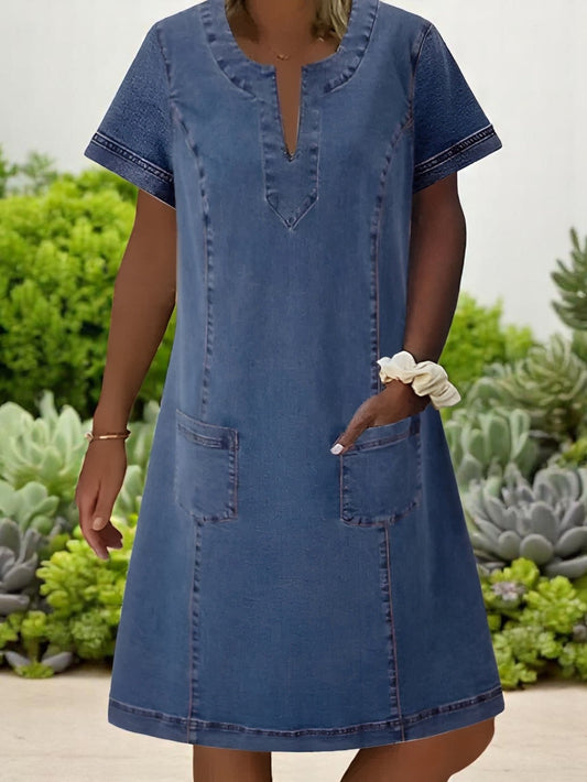 Julia | Soft Fabrics Denim Dress