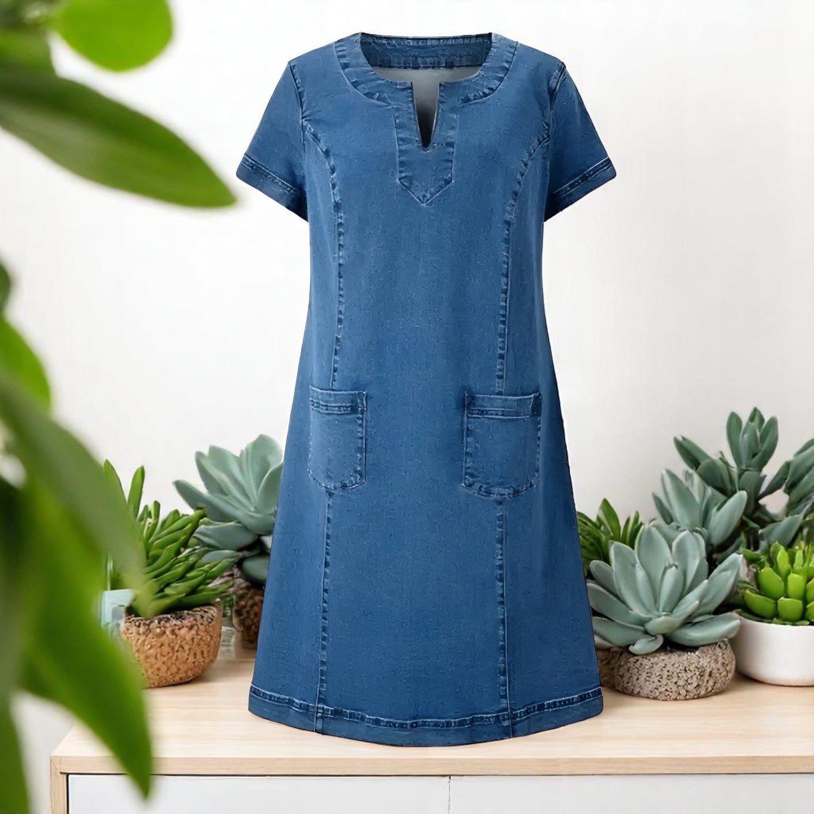 Julia | Soft Fabrics Denim Dress
