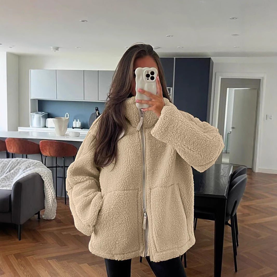KAJA – Soft teddy coat
