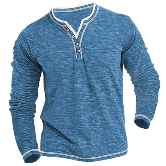 Derek | Shirt with long sleeves and V-neck