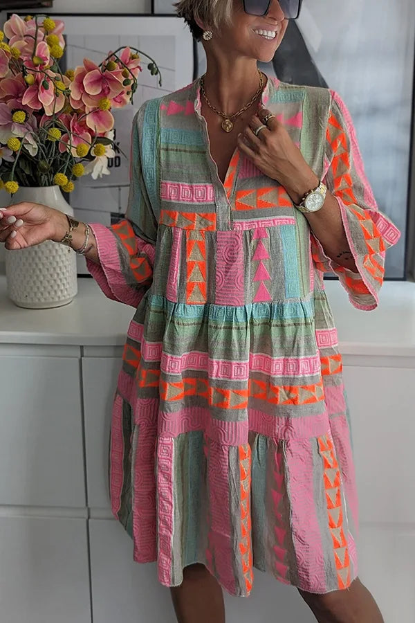 Jane | Boho Tiered Swing Dress