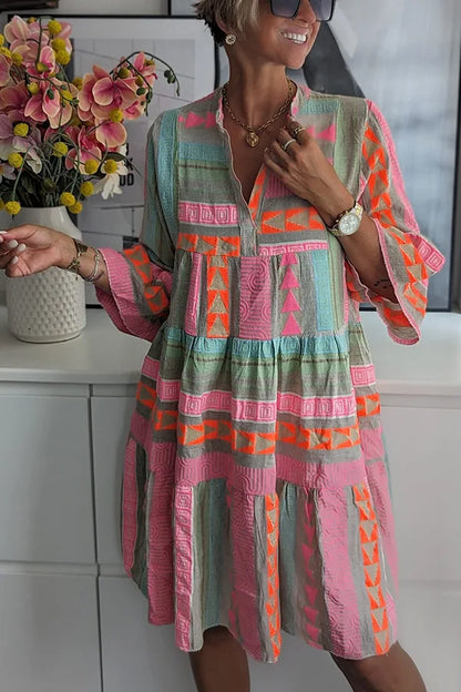 Jane | Boho Tiered Swing Dress