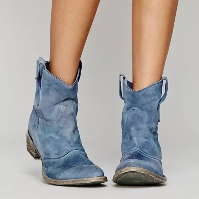 Ally | Vintage Cowboy Ankle Boots