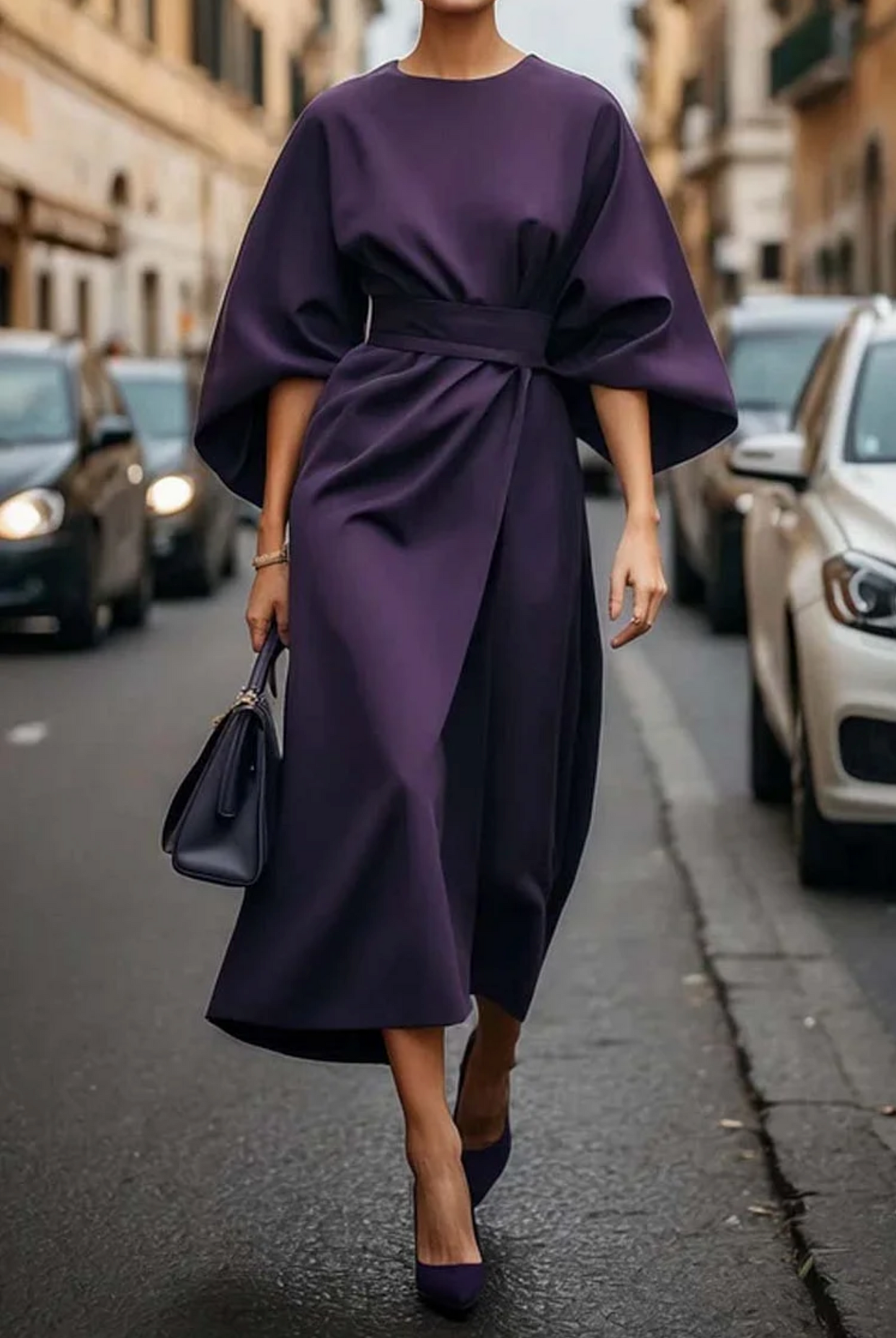 Julie | Elegant Dress with Puff Sleeves