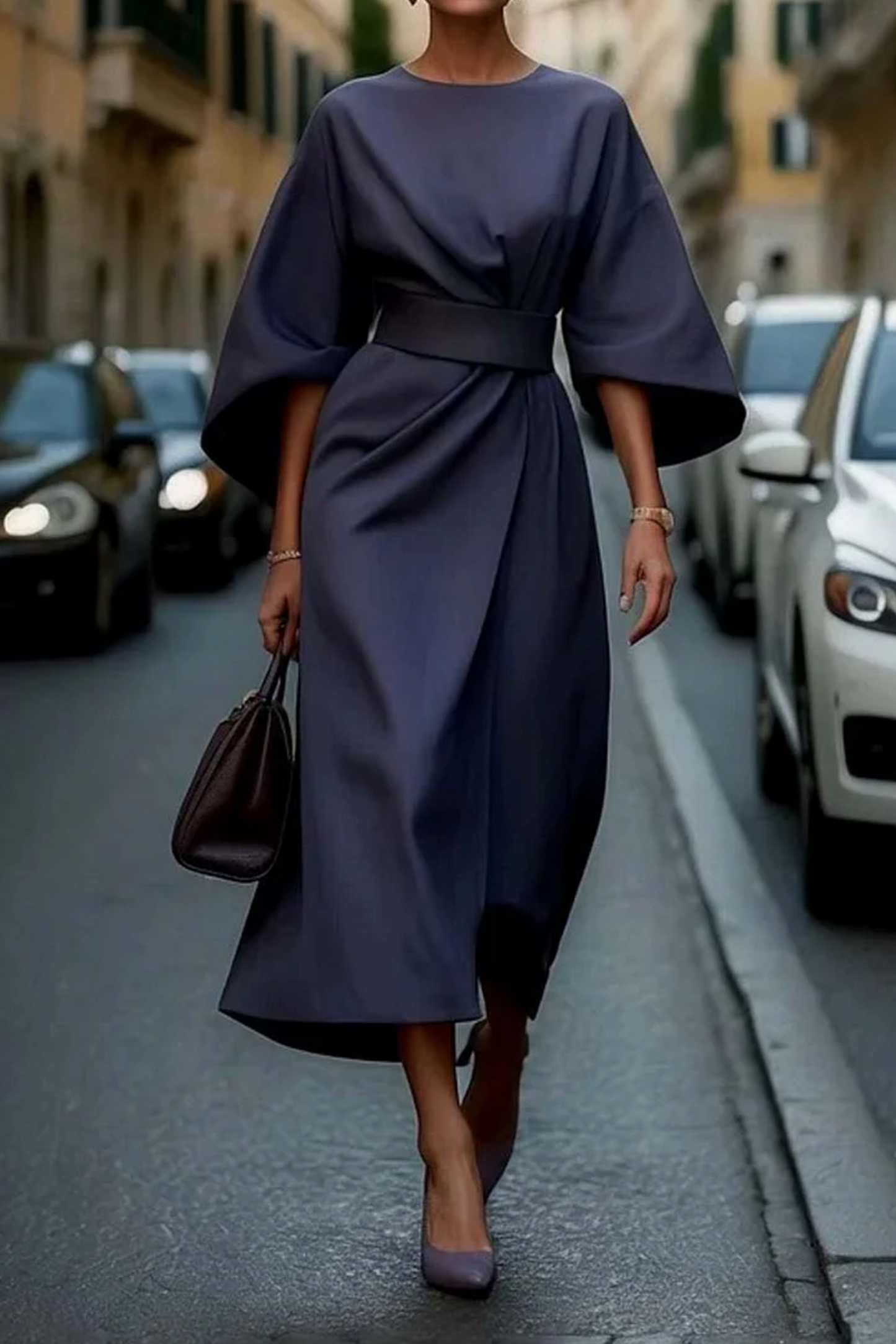 Julie | Elegant Dress with Puff Sleeves