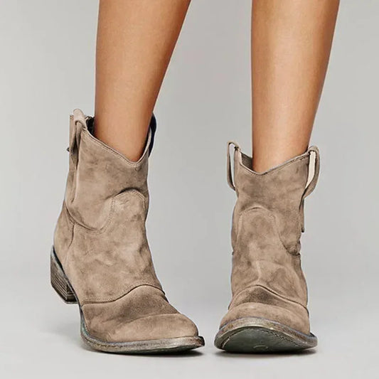 Ally | Vintage Cowboy Ankle Boots